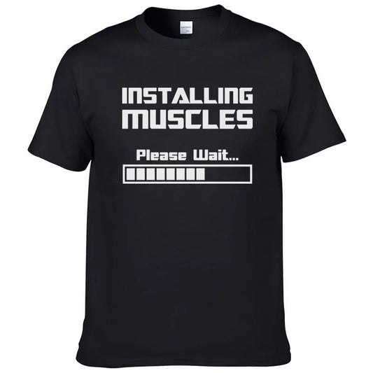 Installing Muscles' T-shirt