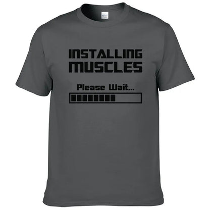 Installing Muscles' T-shirt